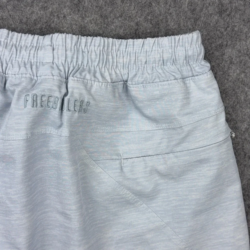 Freeballers Shorts Men XL Light Gray Lined Athletic Gym Running Training Stretch